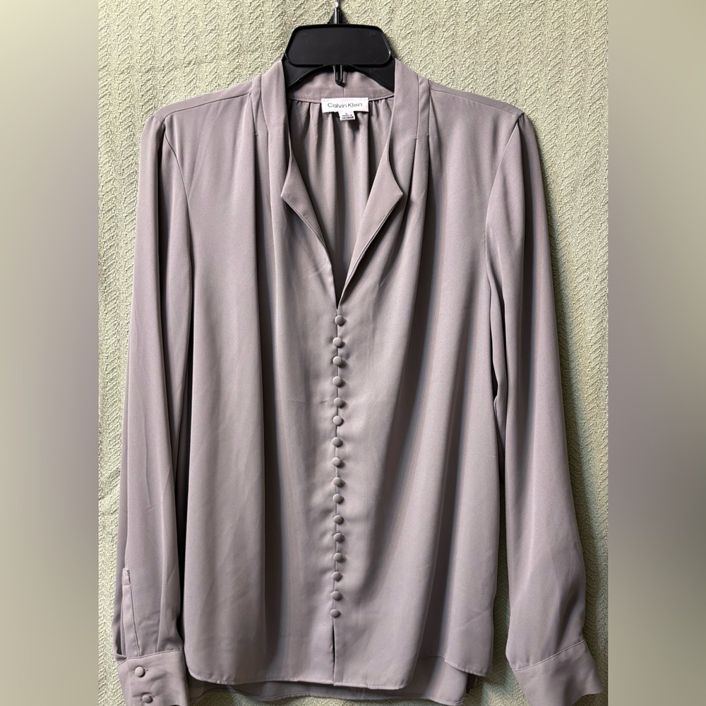 Calvin Klein Light Gray Dress Shirt